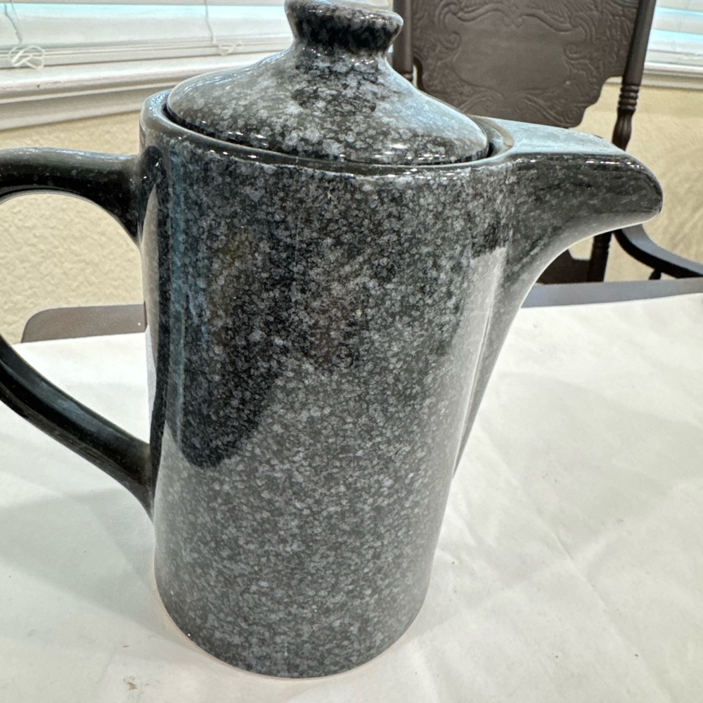 Elegant Gray Ceramic Teapot